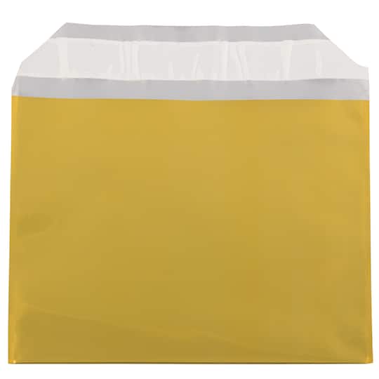 JAM Paper 5" x 6.125" Gold Foil Self Adhesive Closure Envelopes, 25ct.
